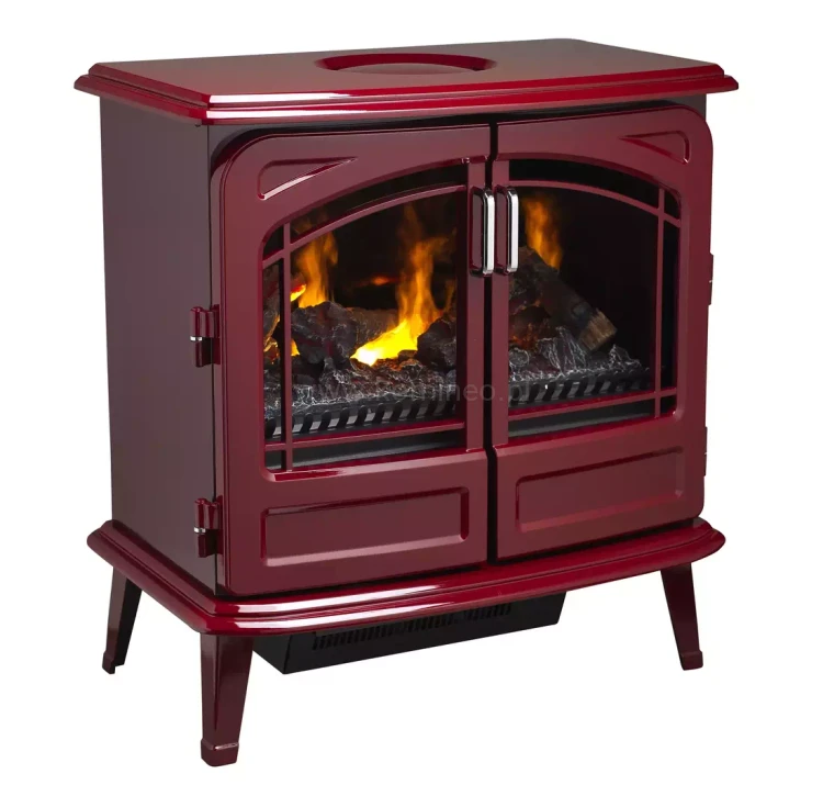 DIMPLEX GRAND ROUGE Optimyst Kominek elektryczny 3D wolnostojący, kolor czerwony