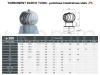 Turbowent DARCO TU300-PK podstawa kwadratowa stała - schemat
