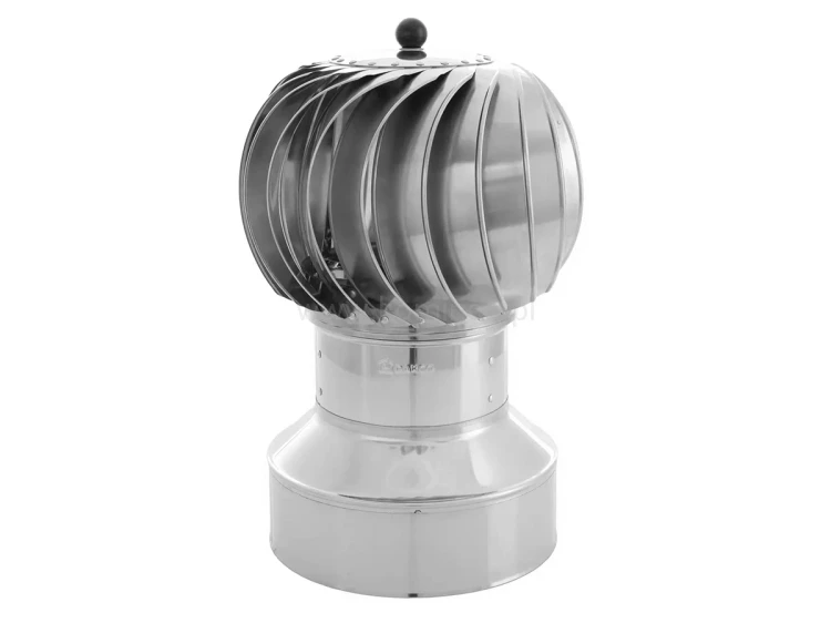 Turbowent DARCO TU-CH-AL-B-K z kołnierzem zamykającym ocieplenie