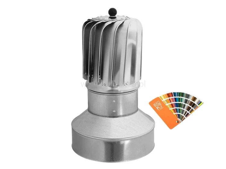 Turbowent TULIPAN DARCO TU150-ML-T-B-K podstawa z kołnierzem zamykającym ocieplenie