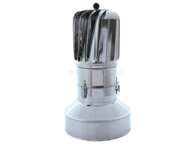 Turbowent TULIPAN DARCO TU150-CHCH-T-B-K-U podstawa z kołnierzem zamykającym ocieplenie - otwierana