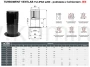 Turbowent VENTLAB TULIPAN TUV200-MLCH-T-BIII podstawa z kołnierzem nieotwierana - schemat