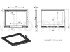 KAWMET W17 (16,1 kW) ECO Wkład kominkowy żeliwny - schemat drzwi