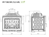 KAWMET W17 Decor (12,3 kW) ECO Wkład kominkowy żeliwny - schemat
