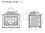 KAWMET W17 Decor (12,3 kW) ECO Wkład kominkowy żeliwny - schemat