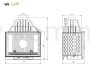 KAWMET W8 (17,5 kW) ECO Wkład kominkowy żeliwny - schemat