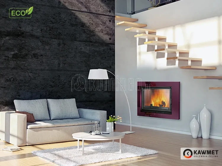 KAWMET W8 (17,5 kW) ECO Wkład kominkowy żeliwny - aranżacja