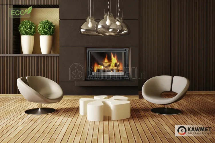 KAWMET W8 (17,5 kW) ECO Wkład kominkowy żeliwny - aranżacja