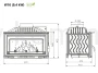 KAWMET W16 (9,4 kW) ECO Wkład kominkowy żeliwny - schemat