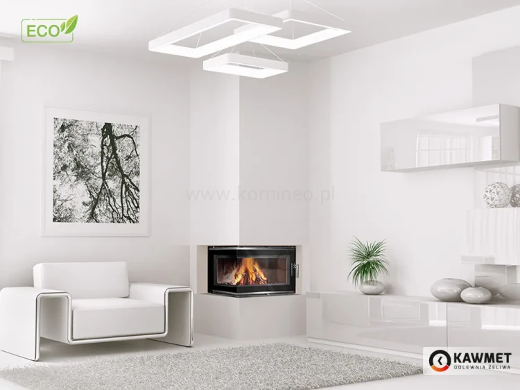 KAWMET W16 LB (13,5 kW) ECO Wkład kominkowy żeliwny - aranżacja
