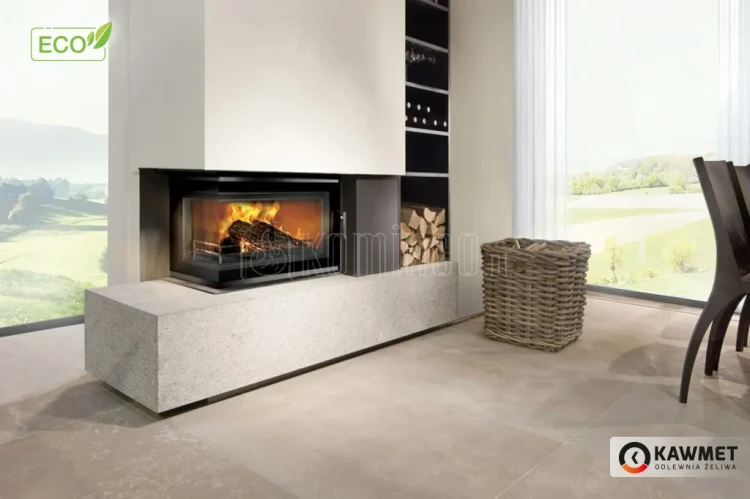KAWMET W16 LB (13,5 kW) ECO Wkład kominkowy żeliwny - aranżacja