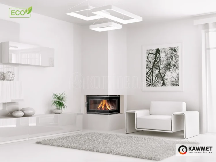 KAWMET W16 PB (13,5 kW) ECO Wkład kominkowy żeliwny - aranżacja