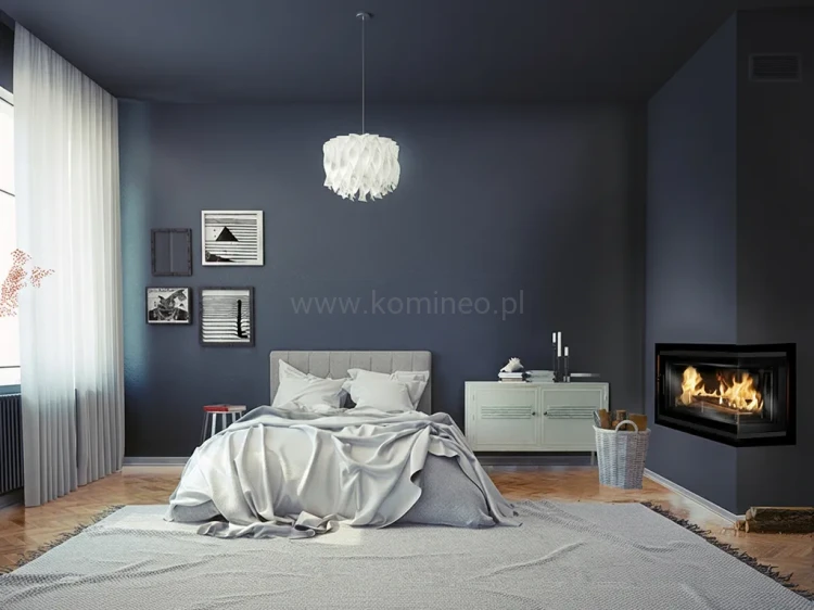 KAWMET W16 PB BLACK (13,5 kW) ECO Wkład kominkowy żeliwny - aranżacja