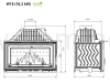 KAWMET W16 (16,3 kW) ECO Wkład kominkowy żeliwny - schemat