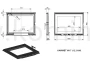 KAWMET W17 (12,3 kW) ECO Wkład kominkowy żeliwny - schemat drzwi