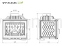 KAWMET W17 (12,3 kW) ECO Wkład kominkowy żeliwny - schemat