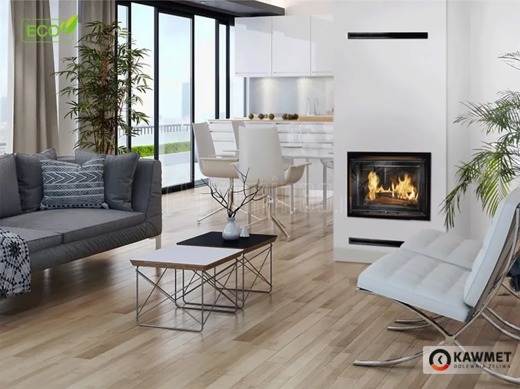 KAWMET W17 Decor (16.1 kW) ECO Wkład kominkowy żeliwny - aranżacja