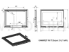 KAWMET W17 Decor (16.1 kW) ECO Wkład kominkowy żeliwny - schemat drzwi