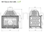 KAWMET W17 Decor (16.1 kW) ECO Wkład kominkowy żeliwny - schemat