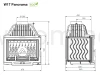 KAWMET W17 Panorama (16,1 kW) ECO Wkład kominkowy żeliwny - schemat