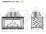 Wkład kominkowy KAWMET W16 BLACK (16,3 kW) ECO - schemat
