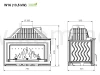 KAWMET W16 (13,5 kW) ECO Wkład kominkowy żeliwny - schemat