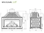 KAWMET W16 (13,5 kW) ECO Wkład kominkowy żeliwny - schemat