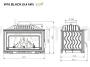 KAWMET W16 BLACK (9,4 kW) ECO Wkład kominkowy żeliwny - schemat