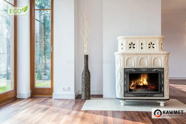KAWMET W9 (9,8 kW) ECO Wkład kominkowy żeliwny - aranżacja
