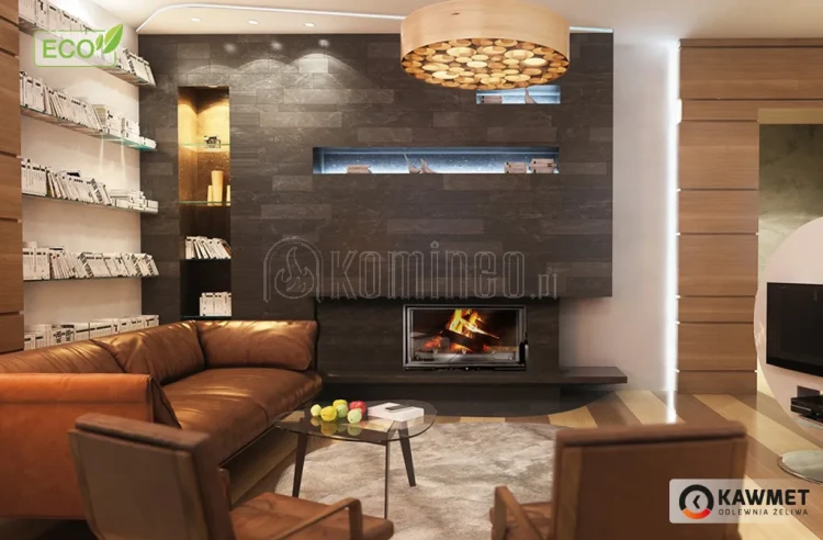 KAWMET W15 (9,4 kW) ECO Wkład kominkowy żeliwny - aranżacja