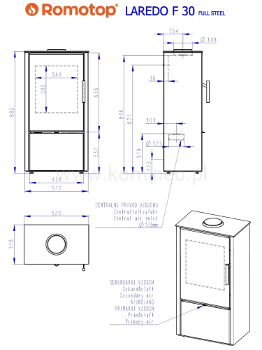Schemat ROMOTOP LAREDO F 30 metal