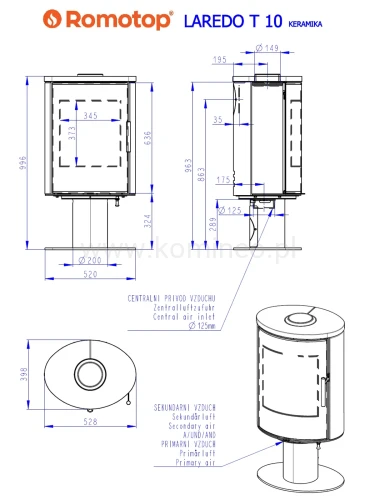 Schemat ROMOTOP LAREDO T 10 ceramika