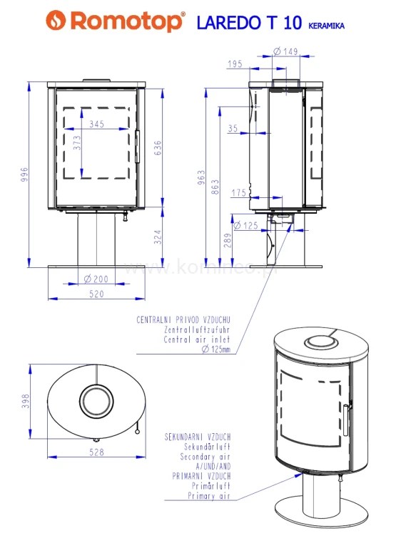 Schemat ROMOTOP LAREDO T 10 ceramika
