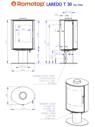 Schemat ROMOTOP LAREDO T 30 metal