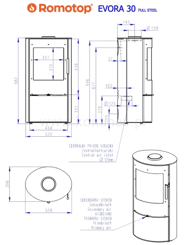 Schemat ROMOTOP EVORA 30 metal