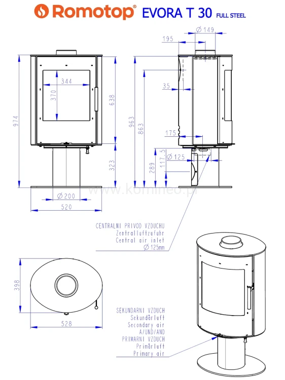 Schemat ROMOTOP EVORA T 30 metal