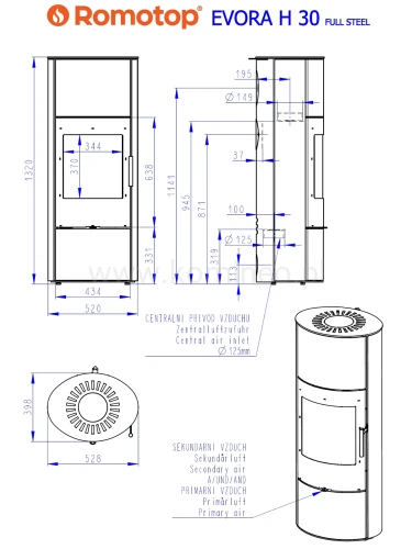Schemat ROMOTOP EVORA H 30 metal