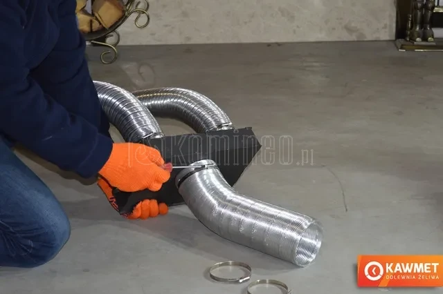 Montaż stalowego dolotu powietrza KAWMET i Smart Clean
