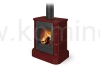 Piec kominkowy ROMOTOP SIENA N 01 bordowy