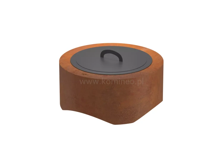 Palenisko ogrodowe INGARDEN CORTEN ROUND 700 z pokrywą