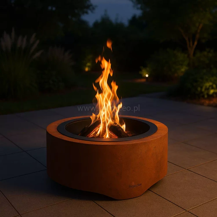 Palenisko ogrodowe okrągłe ze stali corten INGARDEN CORTEN ROUND 700