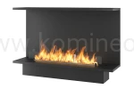 INFIRE ETRONIC BASIC C 1200 - trójstronny biokominek automatyczny do zabudowy z palnikiem 1000