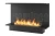 INFIRE ETRONIC BASIC C 1200 - trójstronny biokominek automatyczny do zabudowy z palnikiem 1000