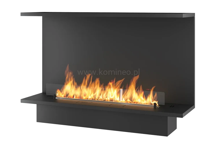 INFIRE ETRONIC BASIC C 1200 - trójstronny biokominek automatyczny do zabudowy z palnikiem 1000