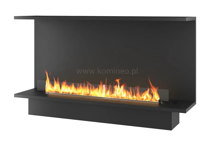 INFIRE ETRONIC BASIC C 1400 - trójstronny biokominek automatyczny do zabudowy z palnikiem 1200