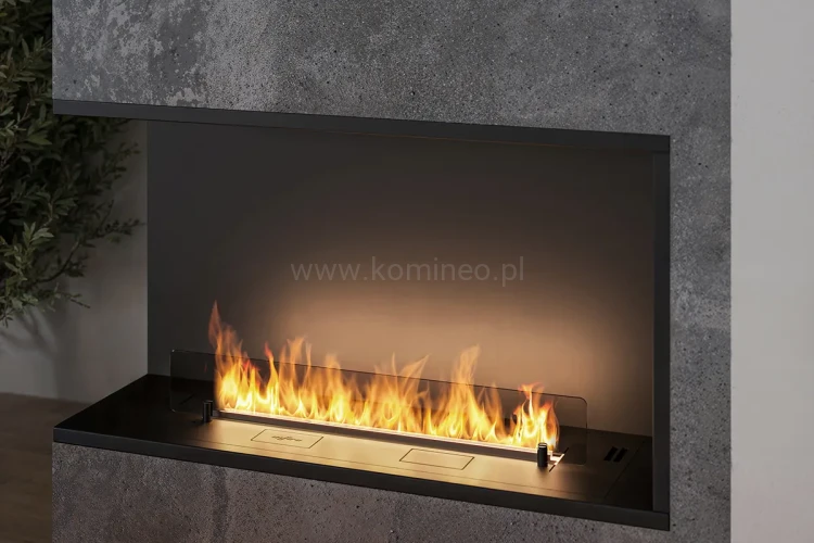 INFIRE ETRONIC BASIC L 1000 - biokominek automatyczny do zabudowy narożny lewy
