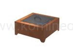 Palenisko ogrodowe INGARDEN CORTEN SQUARE 700 z pokrywą