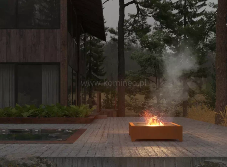 Palenisko ogrodowe INGARDEN CORTEN SQUARE 1000