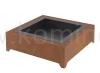 Palenisko ogrodowe ze stali corten INGARDEN CORTEN SQUARE 1000