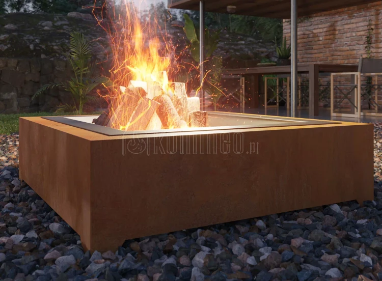 Palenisko ogrodowe INGARDEN CORTEN SQUARE 1000